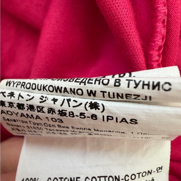 United Colors Of Benetton Shirt Women’s XS Pink Short Sleeve - Picture 5 of 5